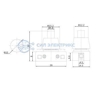 Выключатель-кнопка 250V 2А (2с) ON-OFF белый (PBS-17A) (для настольной лампы) REXANT фото Выключатель-кнопка 250V 2А (2с) ON-OFF белый (PBS-17A) (для настольной лампы) REXANT