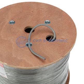фото Кабель витая пара F/UTP, CAT 6, ZH нг(А)-HF, 4PR, 23AWG, INDOOR, SOLID, серый, 305м, REXANT
