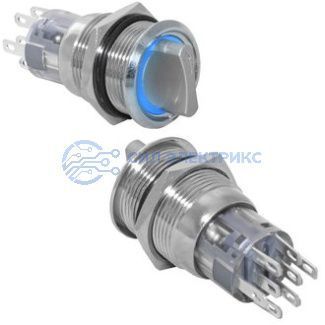 фото Кнопка антивандальная LAS2-AGQ-11X/31/B/N on-on