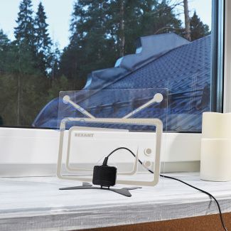 фото Антенна комнатная «Активная» с USB питанием, для цифрового телевидения DVB-T2, Ag-719 REXANT