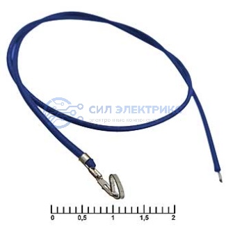 Разъем питания низковольтный HU 2,54 mm AWG26 0,3m blue фото Разъем питания низковольтный HU 2,54 mm AWG26 0,3m blue