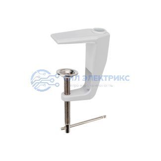 фото Лупа на струбцине квадратная 5D с подсветкой 60 SMD LED, сенсорный регулятор яркости, 190х157мм, белая (8069) REXANT
