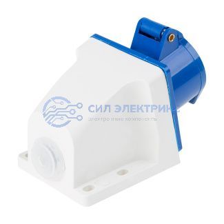 фото Розетка силовая Розетка 113 стационарная 2Р+РЕ 16А 220В IP44 REXANT