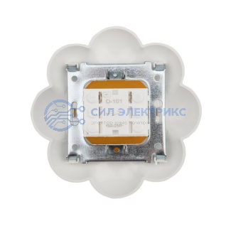 Выключатель одноклавишный KRANZ HAPPY Ромашка скрытой установки, желтый/белый фото Выключатель одноклавишный KRANZ HAPPY Ромашка скрытой установки, желтый/белый