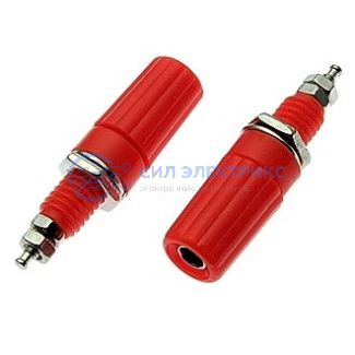 фото Штекер (гнездо, клемма) Z019 4mm Binding Post RED