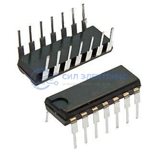 фото Микросхема КР599ЛК6, 5 В напряжение питания, 16 выводов, 10 МГц, рабочий диапазон температур от -40°C до +85°C