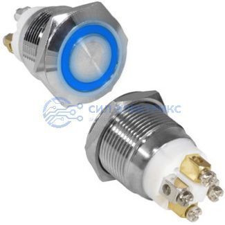 фото Кнопка антивандальная GQ19F-10E/B/N off-(on)