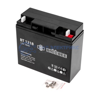 Батарея аккумуляторная 12V 18 Ah 1 шт. фото Батарея аккумуляторная 12V 18 Ah 1 шт.