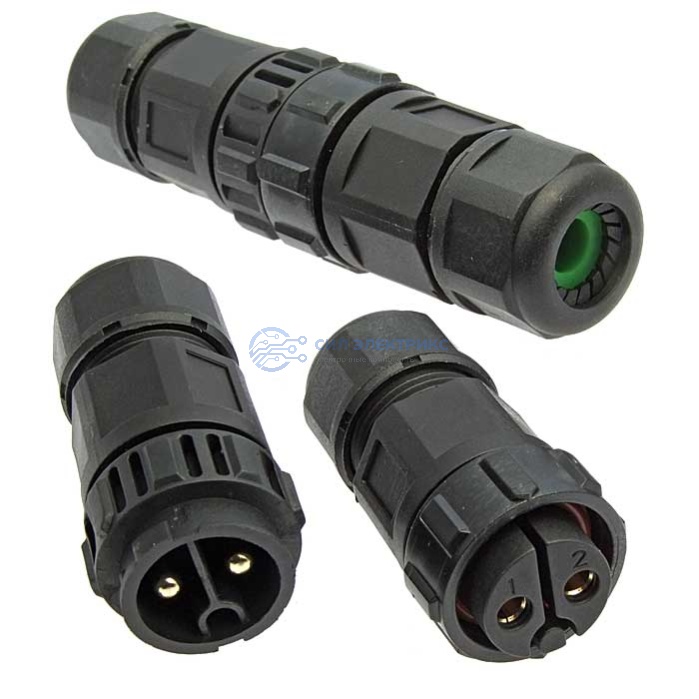Герметичный разъем SZC-300-2P IP68 (250V 30A) фото Герметичный разъем SZC-300-2P IP68 (250V 30A)