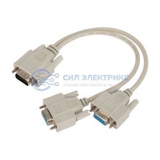 фото Переходник штекер VGA - 2 гнезда VGA, провод REXANT