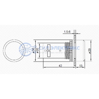 фото Кнопка EB22 возвратная зеленая NO+NC 300 В