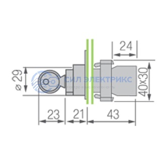 фото Переключатель BD32 4P с замком NO