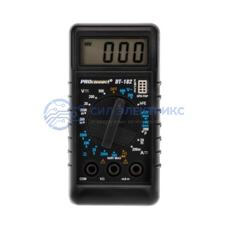 Портативный мультиметр М-182 (DT-182) PROconnect фото Портативный мультиметр М-182 (DT-182) PROconnect