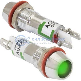 фото Светодиодный индикатор (лампа) L-615-G 220v (8mm)