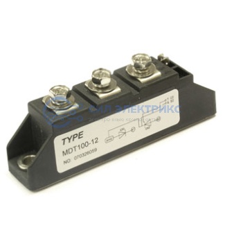 фото Диодный модуль МДТ100-12, 100 А, 1200 В, корпус E2