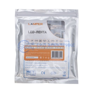 фото LED-лента 5 м 12 В 5050 6500 К IP65 60 LED/м для БП с клеммами LAMPER