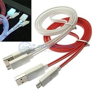 Шнур для мобильных устройств USB to MicroUSB light line1m фото Шнур для мобильных устройств USB to MicroUSB light line1m