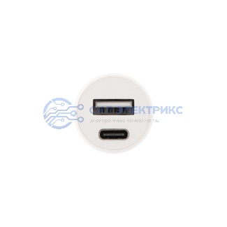 фото Автозарядка в прикуриватель REXANT АЗУ USB-A+USB-C, 2.4 A белая