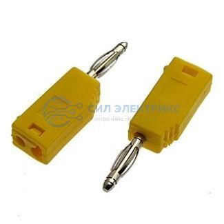 фото Штекер (гнездо, клемма) Z027 2mm Stackable Plug YELLOW
