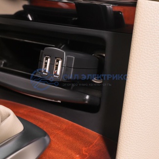 фото Автозарядка в прикуриватель 2xUSB (АЗУ) (5 V, 1000 mA) REXANT