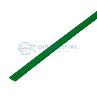 фото Трубка термоусаживаемая ТУТ нг 4,0/2,0мм, зеленый, упаковка 50 шт. по 1м REXANT
