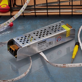 фото Источник питания компактный 12V, 80W с разъемами под винт (IP20)