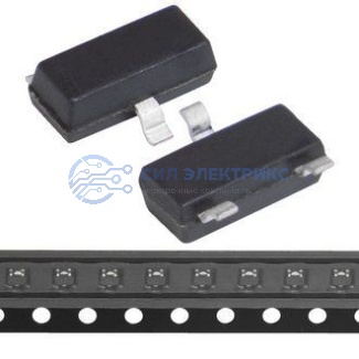 фото Транзистор биполярный MMBT2222AT, ток коллекторный 0,8 А, напряжение коллектор-эмиттер 40 В, мощность 500 мВт