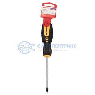 фото Отвертка крестовая PZ2х100мм, двухкомпонентная рукоятка REXANT
