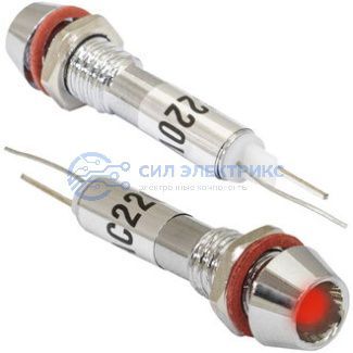 фото Светодиодный индикатор (лампа) L-614-R 220v (6mm)