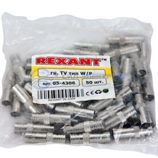фото TV-разъем гнездо обжим REXANT