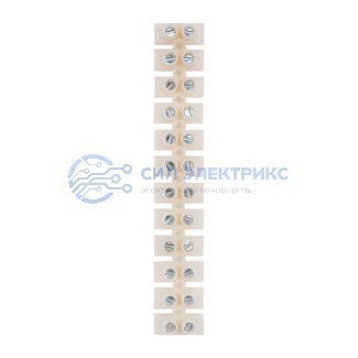 фото Колодка клеммная КВ-12, 16А, 12 мм², индивидуальная упаковка, (1 шт/уп) PROconnect