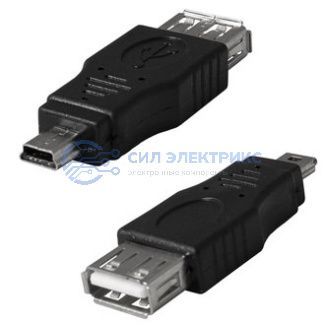 фото Переходник USB2.0 A(f)-mini USB B(m)