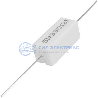 фото Резистор мощный постоянный RX27-1, 390 Ом, 5 Вт, допуск 5%, серия SQP5