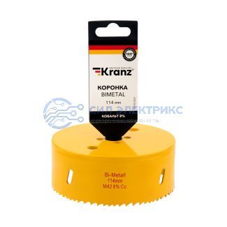 Коронка Bimetal 114 мм Kranz фото Коронка Bimetal 114 мм Kranz
