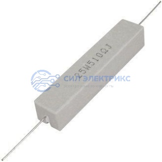Резистор мощный постоянный RX27-1, 510 Ом, 25 Вт, допуск 5%, серия SQP25 фото Резистор мощный постоянный RX27-1, 510 Ом, 25 Вт, допуск 5%, серия SQP25