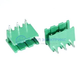 фото Клеммник 2EGTR-5.0-03P-14-100, шаг 5.0 мм, 3 контакта, угловой, корпус THT