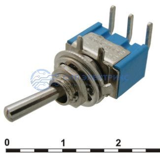 фото Микротумблер MTS-102-C3, ON-ON, DPDT, 3 А, 250 В, 20 мОм