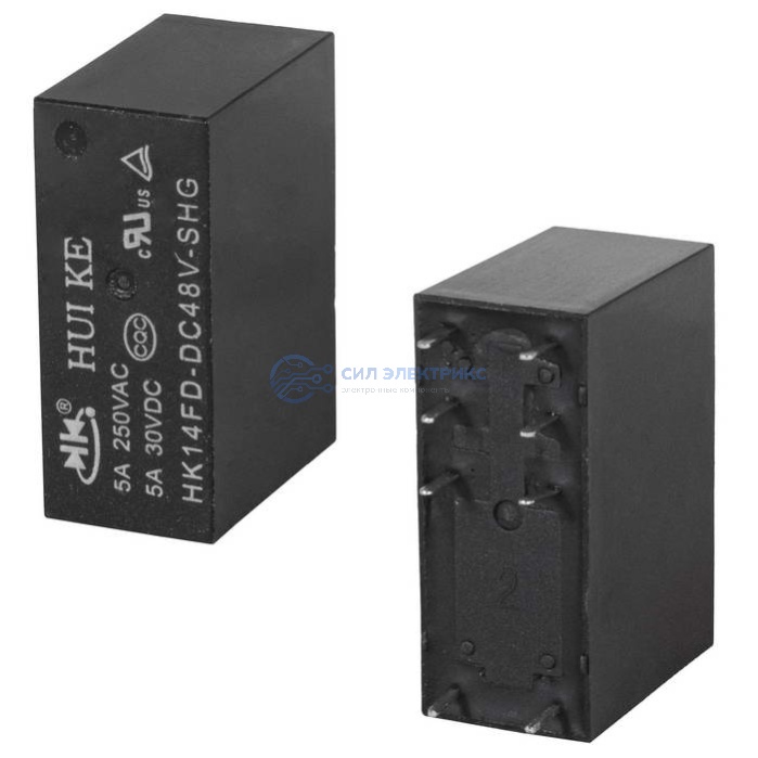 Реле HK14FD-DC48V-SHG, 48VDC, 10A, тип контактов: нормально открытый (NO), сила удержания: 95 г, рабочая температура: -40°C до +85°C фото Реле HK14FD-DC48V-SHG, 48VDC, 10A, тип контактов: нормально открытый (NO), сила удержания: 95 г, рабочая температура: -40°C до +85°C