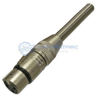 фото Разъём микрофонный XLR TD-365, вилка 3-х полюсная