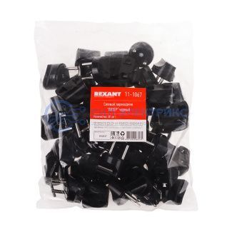 Сетевой переходник "Питер" черный 6А REXANT фото Сетевой переходник "Питер" черный 6А REXANT