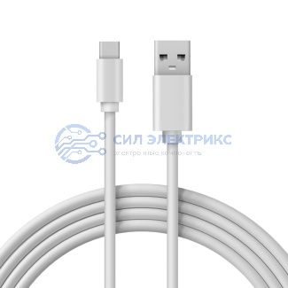 Кабель USB-A – Type-C, 3A, 2м, ПВХ, белый REXANT фото Кабель USB-A – Type-C, 3A, 2м, ПВХ, белый REXANT