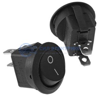 фото Клавишный переключатель KCD1-101-8-C3-B/2P, on-off, черный, номинальное напряжение 250 В, ток 6 А