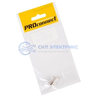 фото Разъем антенный на кабель, штекер F для кабеля RG-6, (1шт.) (пакет) PROconnect