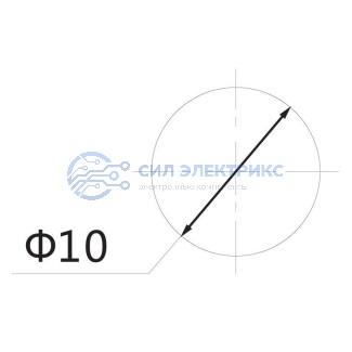 фото Индикатор c ОТРАЖАТЕЛЕМ Ø10 220V зеленый (RWE-209) REXANT