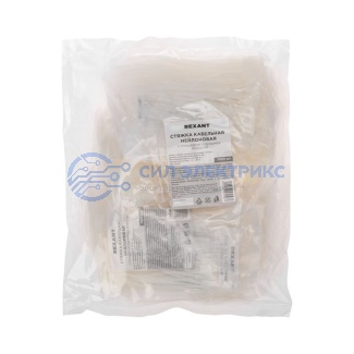 фото Хомут с площадкой под маркер nylon 100x2,5мм 100 шт. белый REXANT