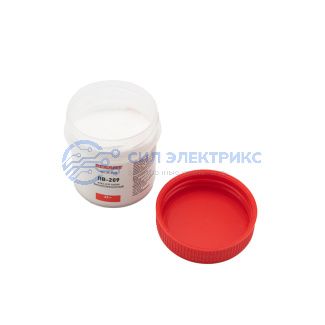 Флюс для высокотемпературной пайки, ПВ-209, 20г, банка REXANT фото Флюс для высокотемпературной пайки, ПВ-209, 20г, банка REXANT