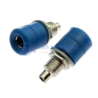 фото Штекер (гнездо, клемма) Z031 4mm Socket BLUE