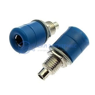 Штекер (гнездо, клемма) Z031 4mm Socket BLUE фото Штекер (гнездо, клемма) Z031 4mm Socket BLUE