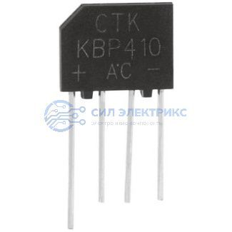 фото Диодный мост KBP410, 4 А, 1000 В, компактный, корпус KBP