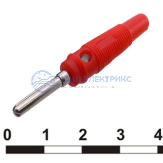 фото Штекер (гнездо, клемма) 10-0077 red
